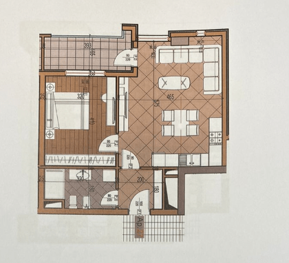 SHITET APARTAMENT 1+1 SHKOZE