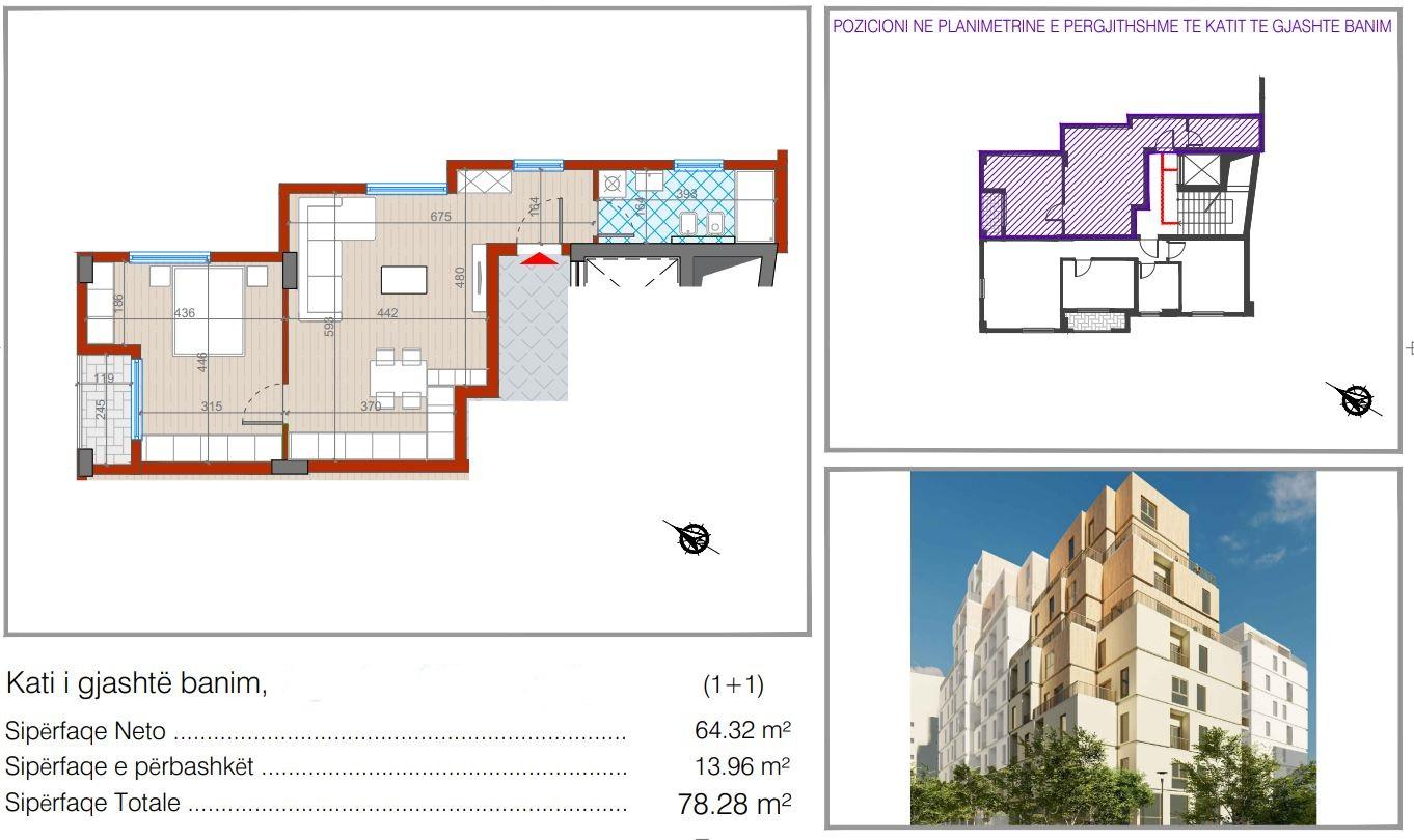 SHESIM APARTAMENT 1+1 NE ZONEN E “DON BOSKOS”