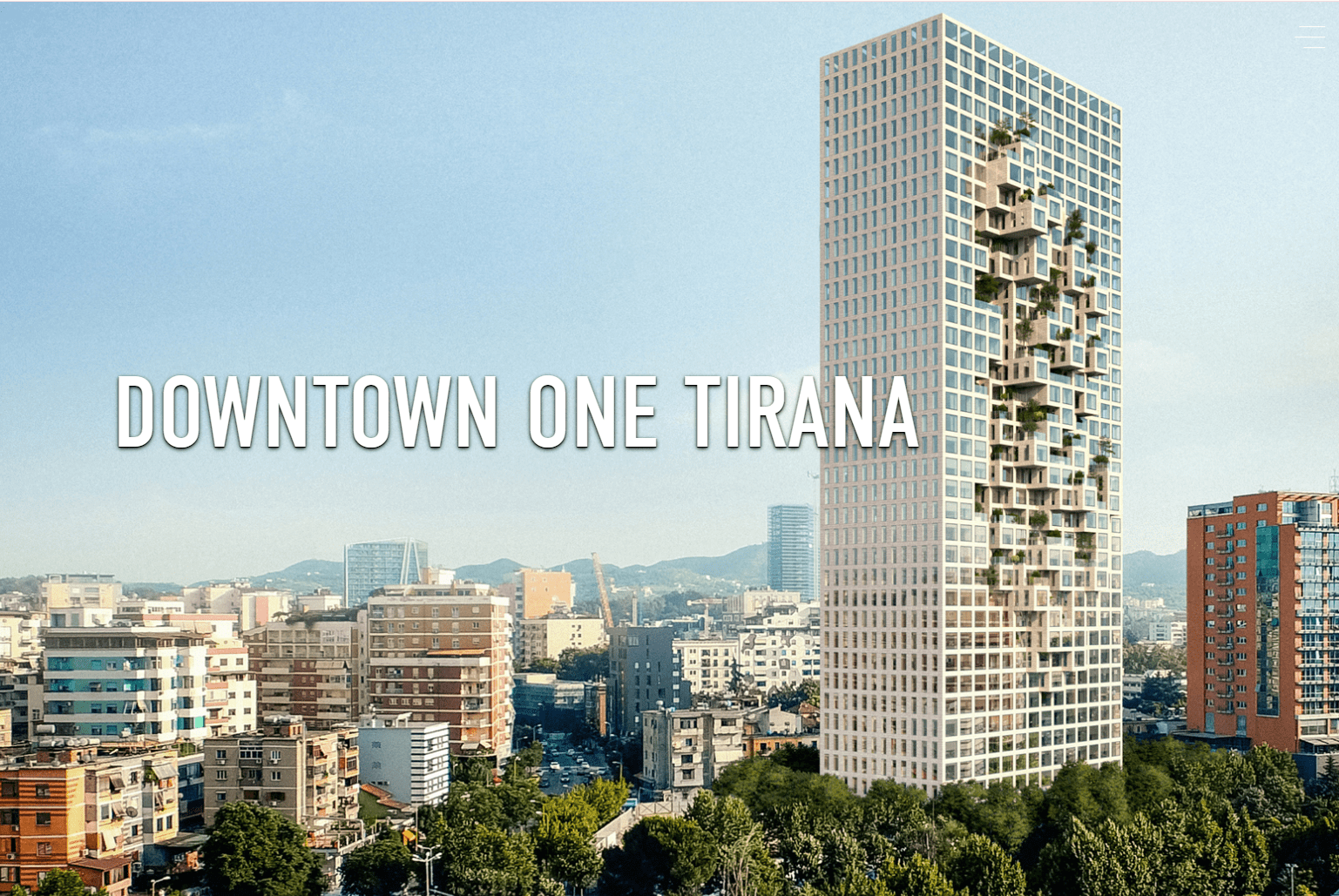 APARTAMENT 2+1+2 PER SHITJE TEK DOWNTOWN ONE, TIRANE